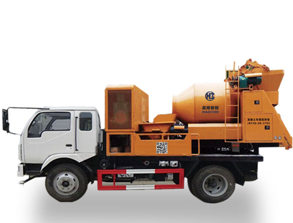 滾筒式攪拌車載泵